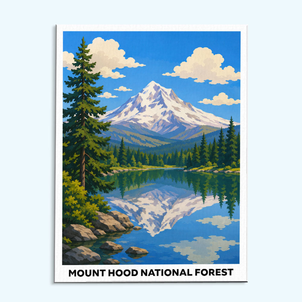 Mount Hood National Forest | Paint by Numbers Kit