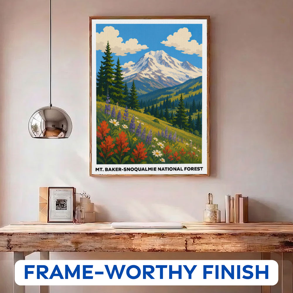 Mt. Baker - Snoqualmie National Forest | Paint by Numbers Kit