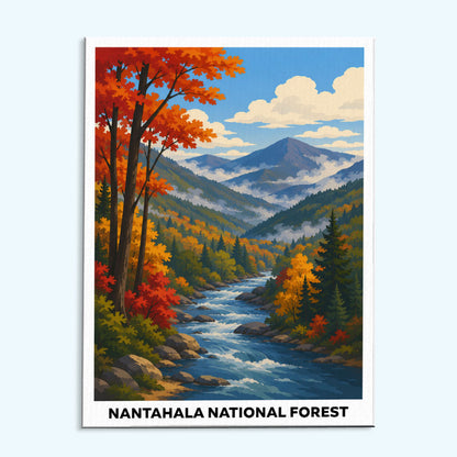 Nantahala National Forest | Paint by Numbers Kit