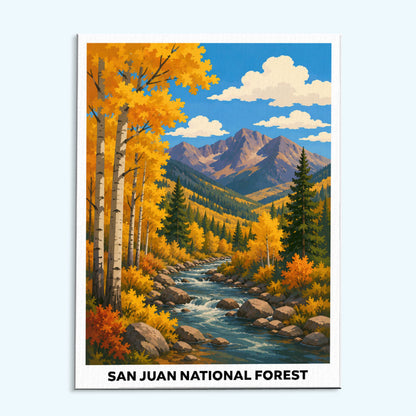 San Juan National Forest | Paint by Numbers Kit