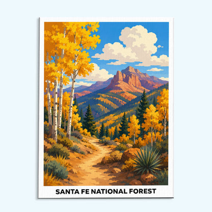 Santa Fe National Forest | Paint by Numbers Kit