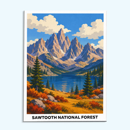 Sawtooth National Forest | Paint by Numbers Kit