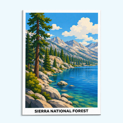 Sierra National Forest | Paint by Numbers Kit