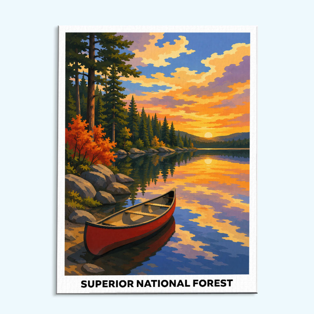 Superior National Forest | Paint by Numbers Kit
