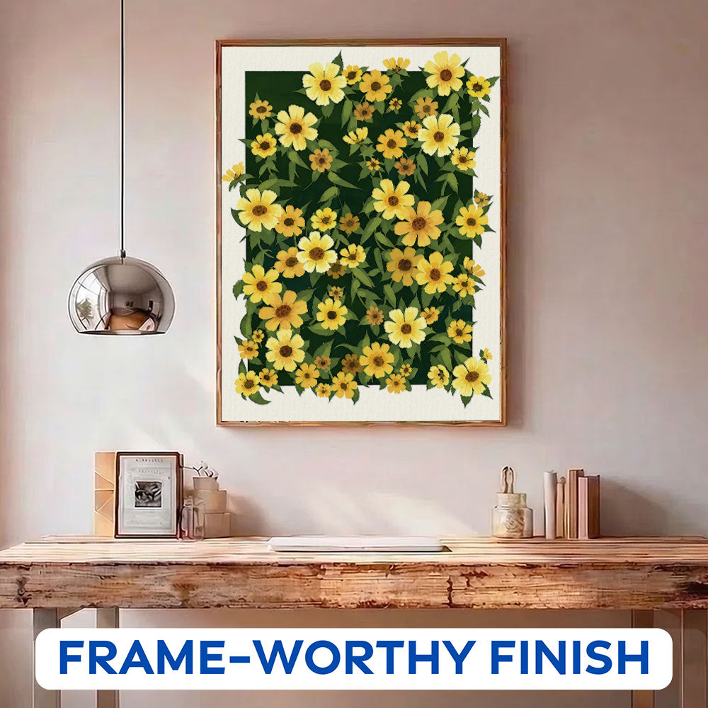 Golden Coreopsis Garden | Paint by Numbers Kit