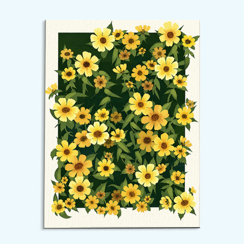 Golden Coreopsis Garden | Paint by Numbers Kit