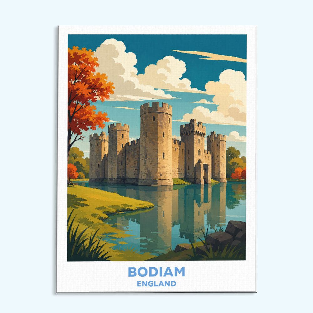 Bodiam - England | Paint by Numbers Kit