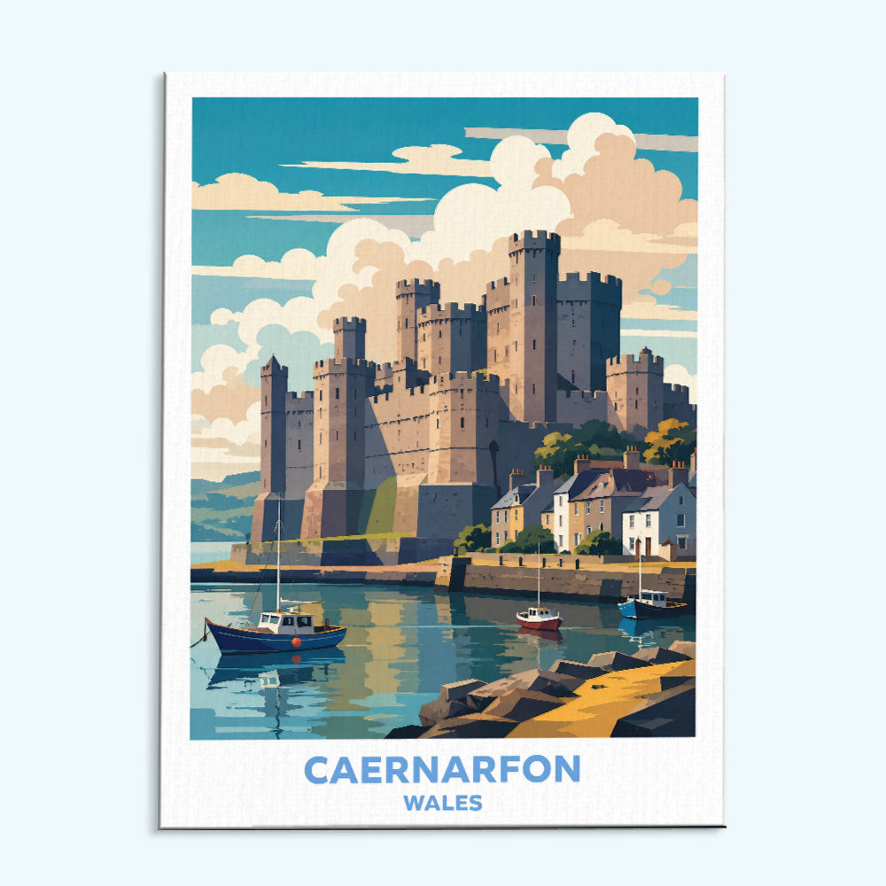 Caernarfon - Wales | Paint by Numbers Kit