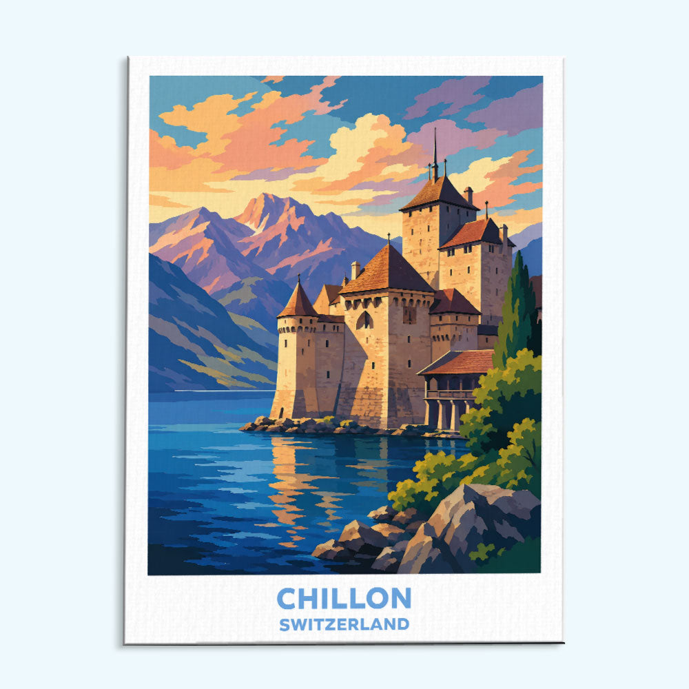 Chateau de Chillon | Paint by Numbers Kit