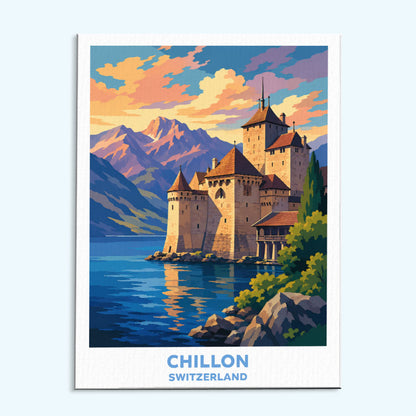 Chateau de Chillon | Paint by Numbers Kit