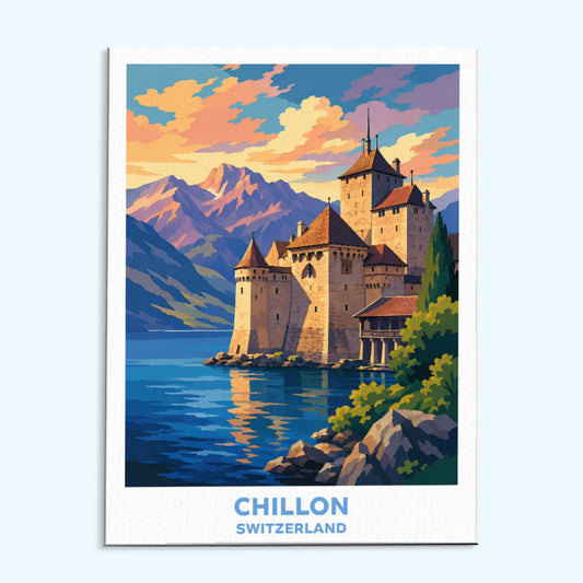 Chateau de Chillon | Paint by Numbers Kit