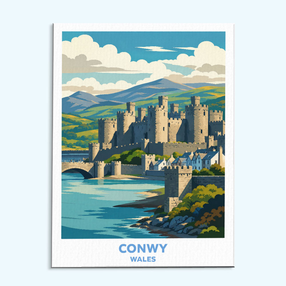 Conwy - Wales | Paint by Numbers Kit