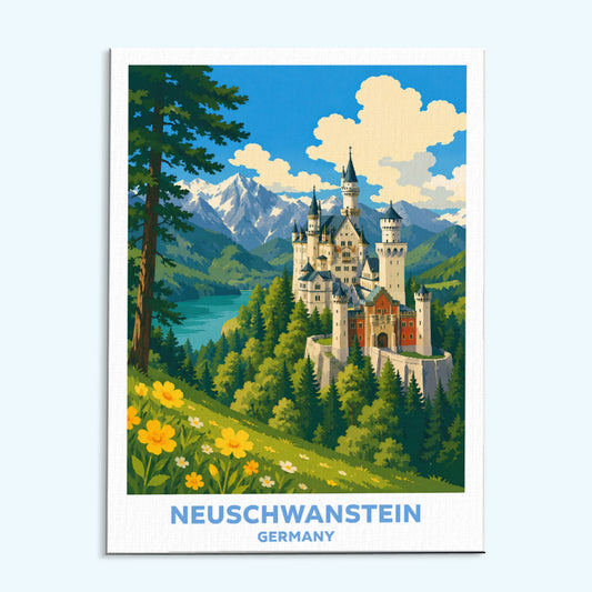 Neuschwanstein - Germany | Paint by Numbers Kit