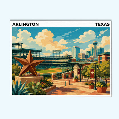 Arlington, Texas Ballpark | Paint by Numbers Kit