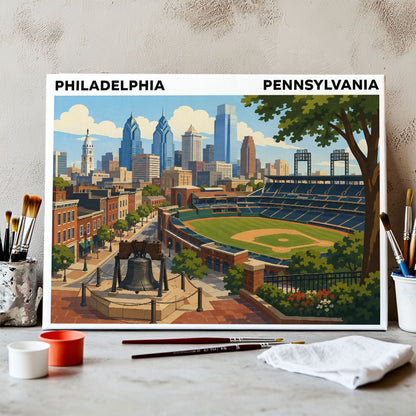 Philadelphia, Pennsylvania | Paint by Numbers Kit