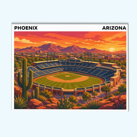Phoenix, Arizona Ballpark | Paint by Numbers Kit