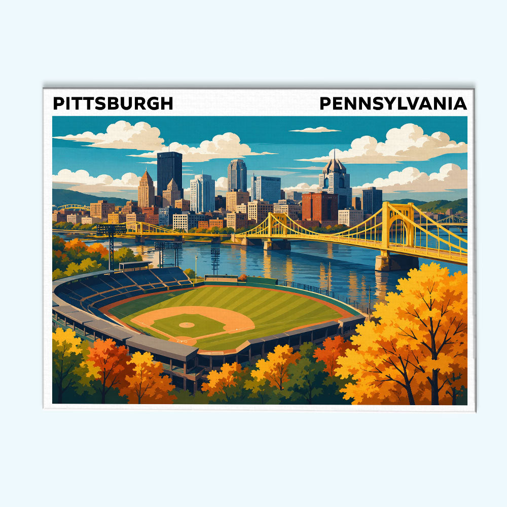 Pittsburgh, Pennsylvania | Paint by Numbers Kit