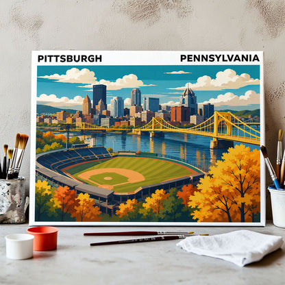 Pittsburgh, Pennsylvania | Paint by Numbers Kit