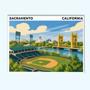 Sacramento, California Ballpark | Paint by Numbers Kit