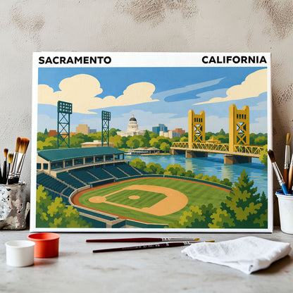 Sacramento, California | Paint by Numbers Kit