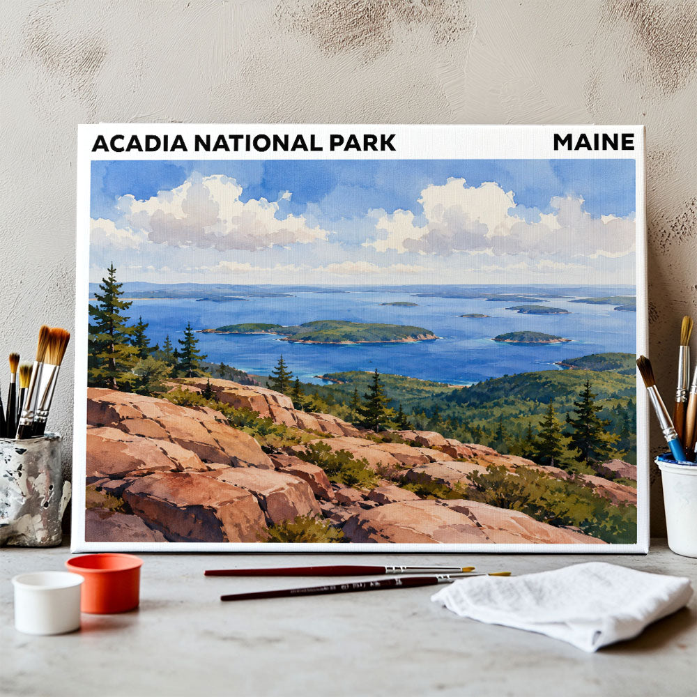 Acadia National Park - Maine | Paint by Numbers Kit