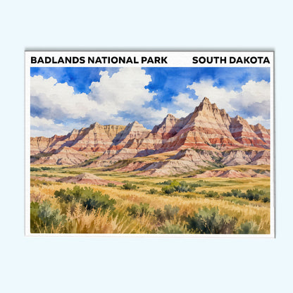 Badlands National Park - South Dakota | Paint by Numbers Kit