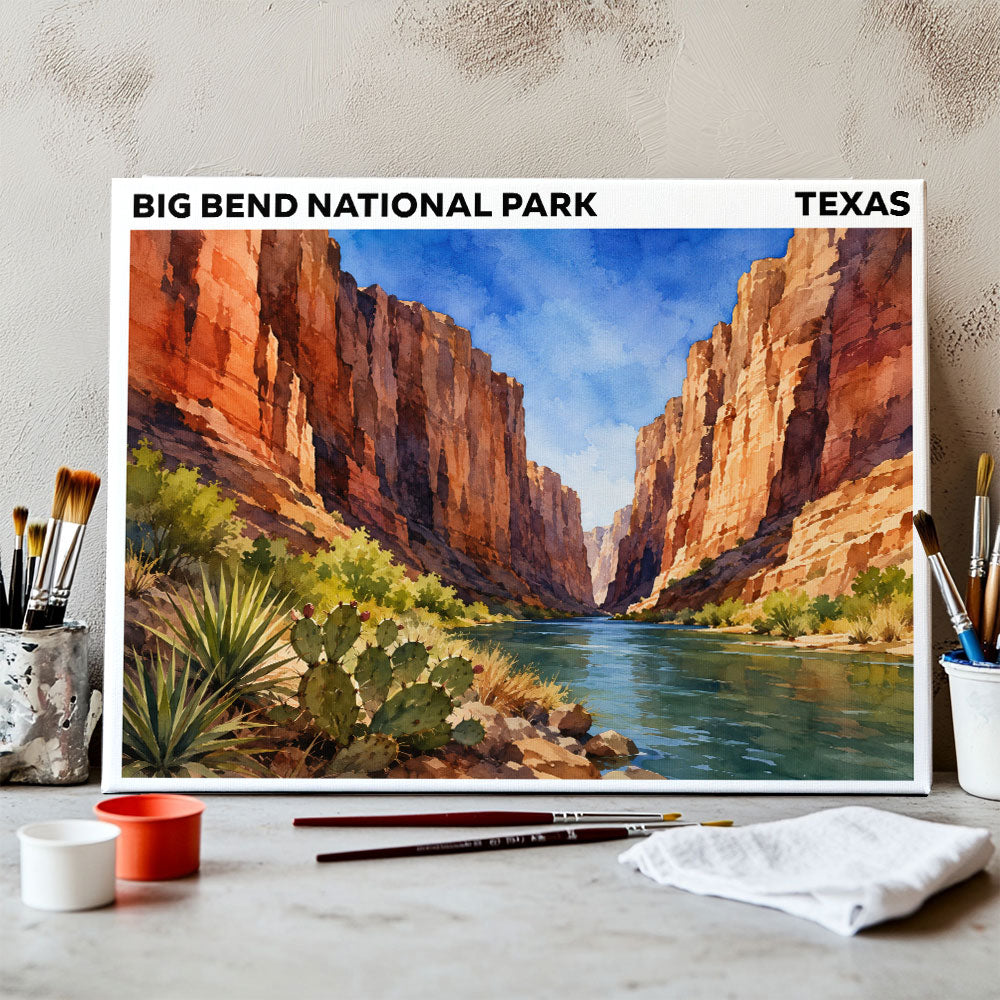 Big Bend National Park - Texas | Paint by Numbers Kit