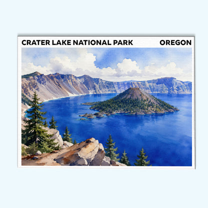 Crater Lake National Park - Oregon | Paint by Numbers Kit