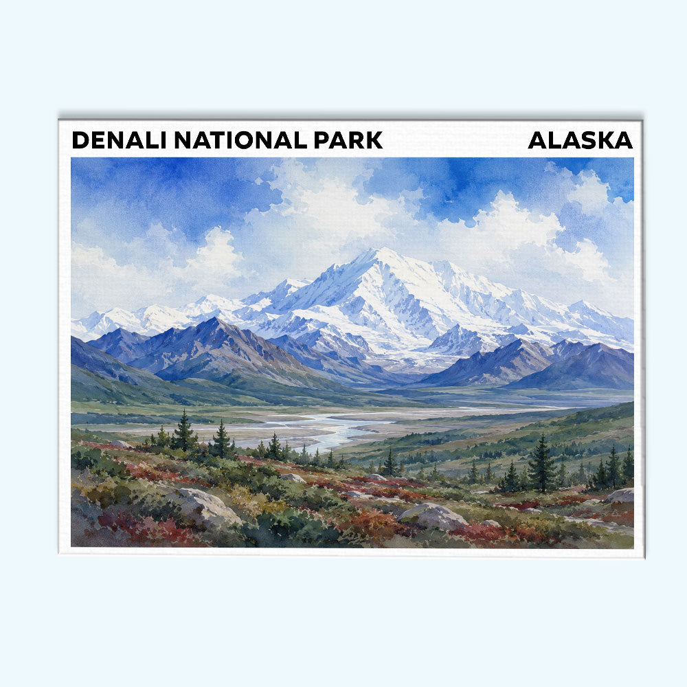 Denali National Park - Alaska | Paint by Numbers Kit