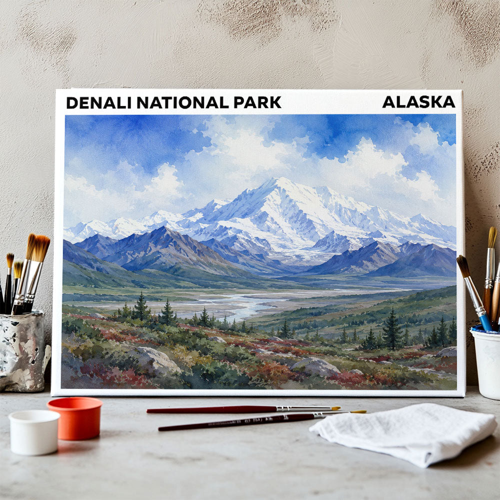 Denali National Park - Alaska | Paint by Numbers Kit