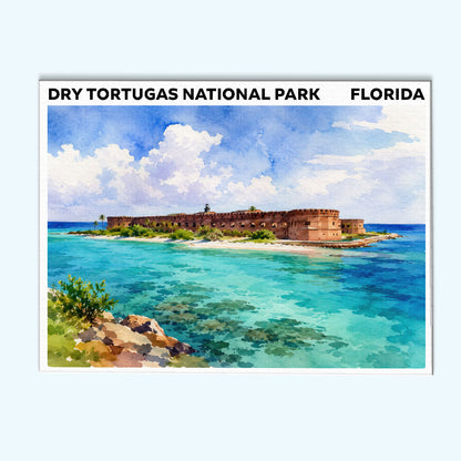 Dry Tortugas National Park - Florida | Paint by Numbers Kit