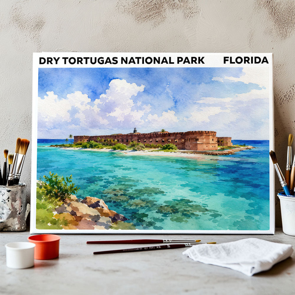Dry Tortugas National Park - Florida | Paint by Numbers Kit
