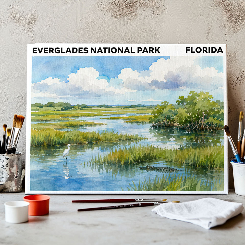 Everglades National Park - Florida | Paint by Numbers Kit