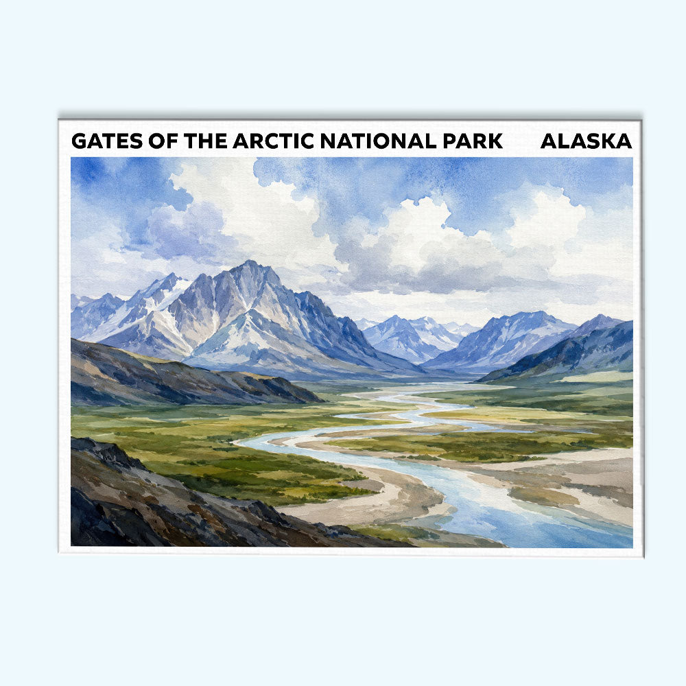 Gates of the Arctic National Park - Alaska | Paint by Numbers Kit
