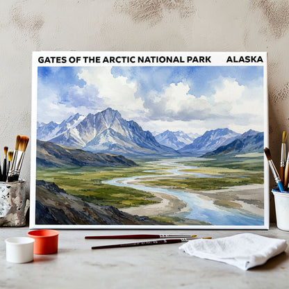 Gates of the Arctic National Park - Alaska | Paint by Numbers Kit