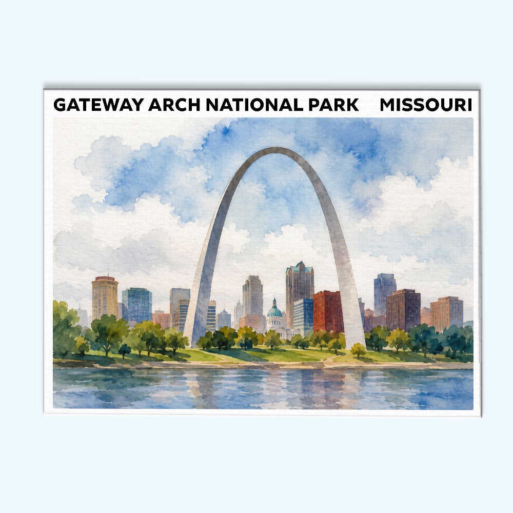 Gateway Arch National Park - Missouri | Paint by Numbers Kit