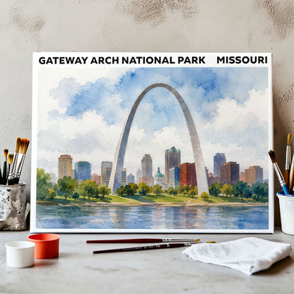 Gateway Arch National Park - Missouri | Paint by Numbers Kit