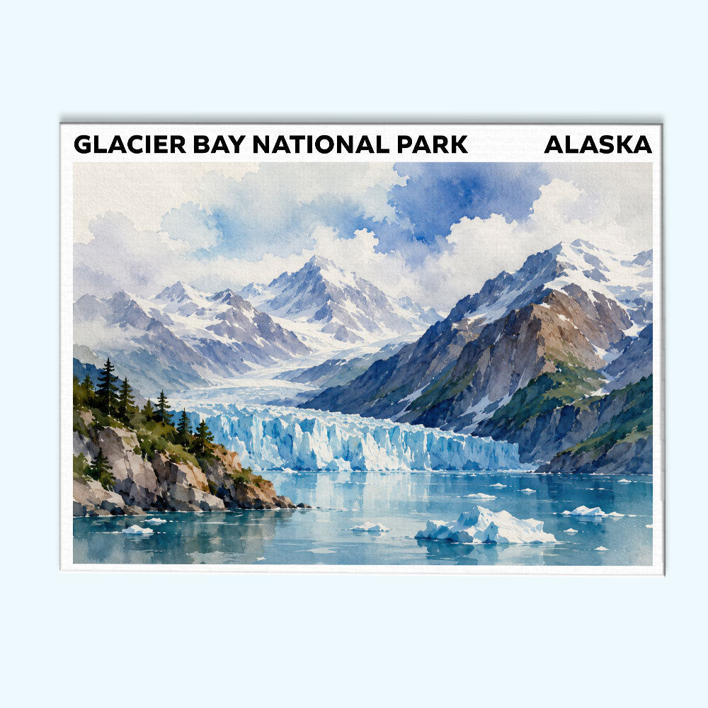 Glacier Bay National Park - Alaska | Paint by Numbers Kit