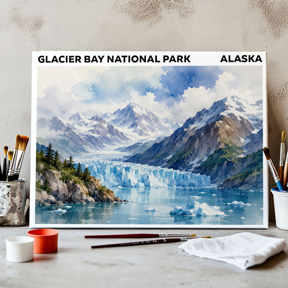 Glacier Bay National Park - Alaska | Paint by Numbers Kit