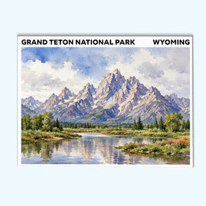 Grand Teton National Park - Wyoming | Paint by Numbers Kit