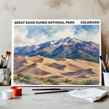 Great Sand Dunes National Park - Colorado | Paint by Numbers Kit