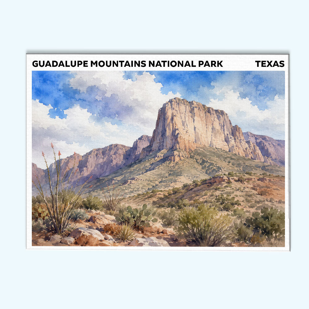 Guadalupe Mountains National Park - Texas | Paint by Numbers Kit