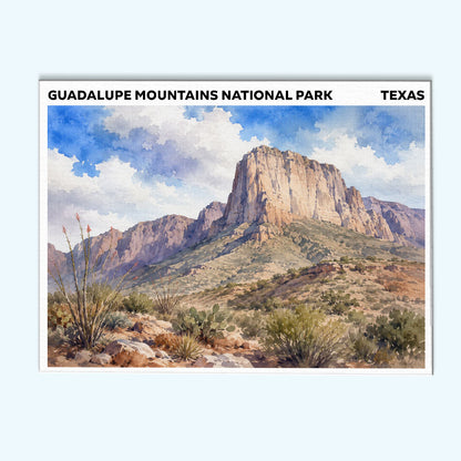 Guadalupe Mountains National Park - Texas | Paint by Numbers Kit