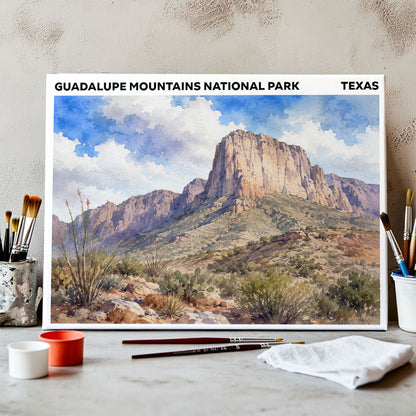 Guadalupe Mountains National Park - Texas | Paint by Numbers Kit