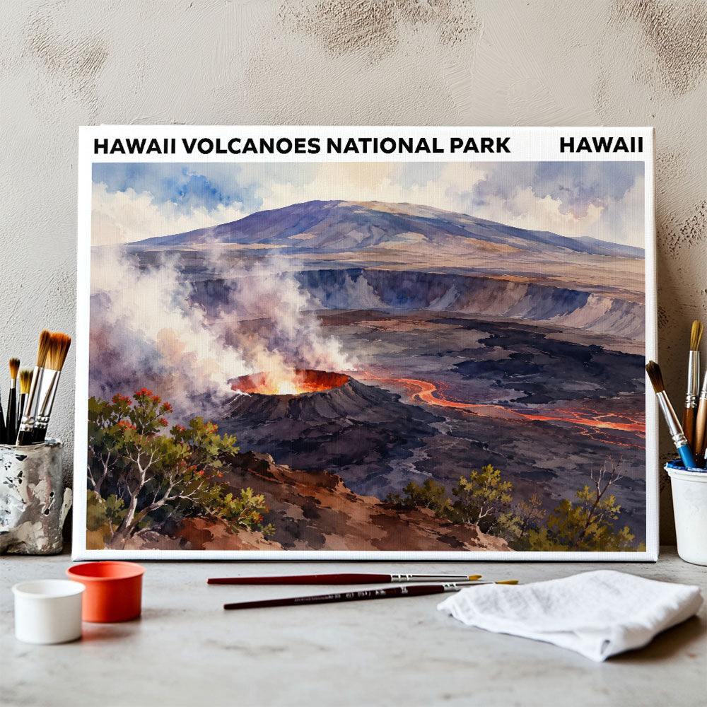 Hawai?i Volcanoes National Park - Hawaii | Paint by Numbers Kit
