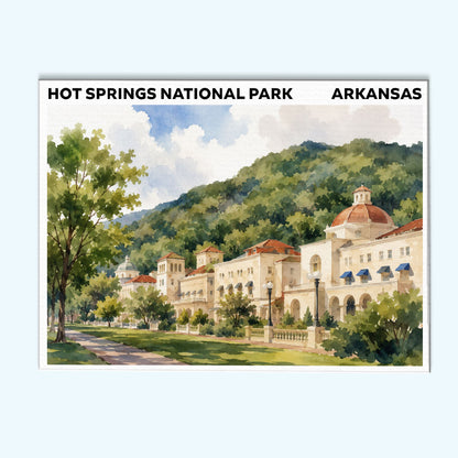 Hot Springs National Park - Arkansas | Paint by Numbers Kit