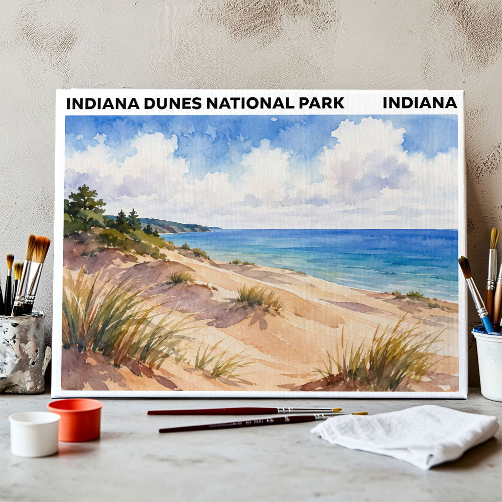 Indiana Dunes National Park - Indiana | Paint by Numbers Kit
