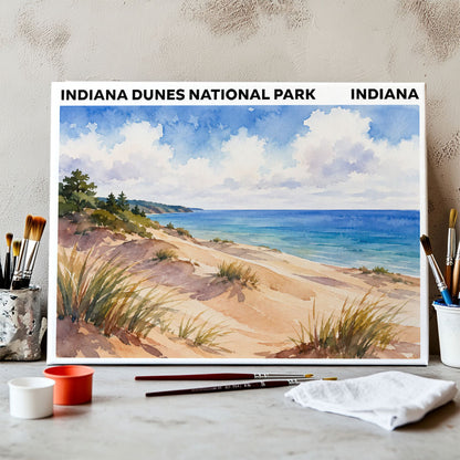 Indiana Dunes National Park - Indiana | Paint by Numbers Kit
