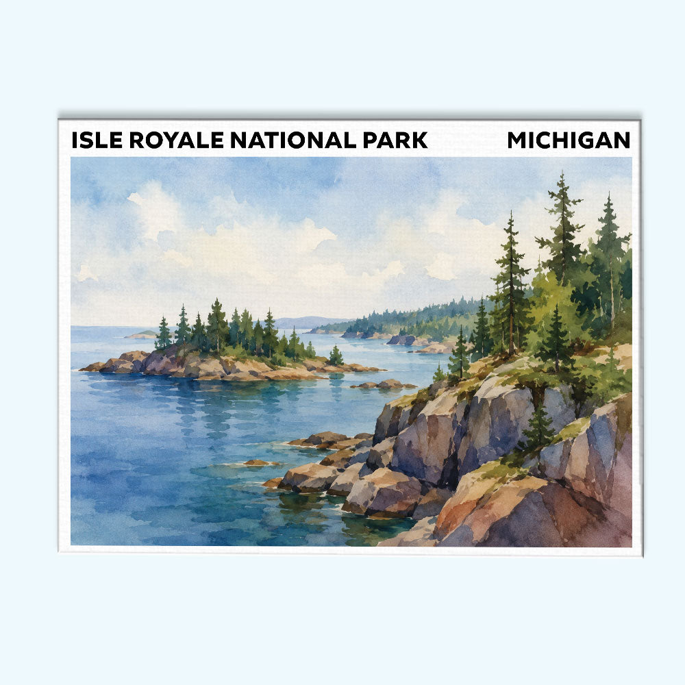 Isle Royale National Park - Michigan | Paint by Numbers Kit
