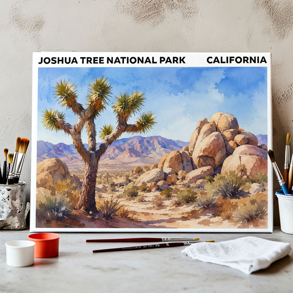 Joshua Tree National Park - California | Paint by Numbers Kit